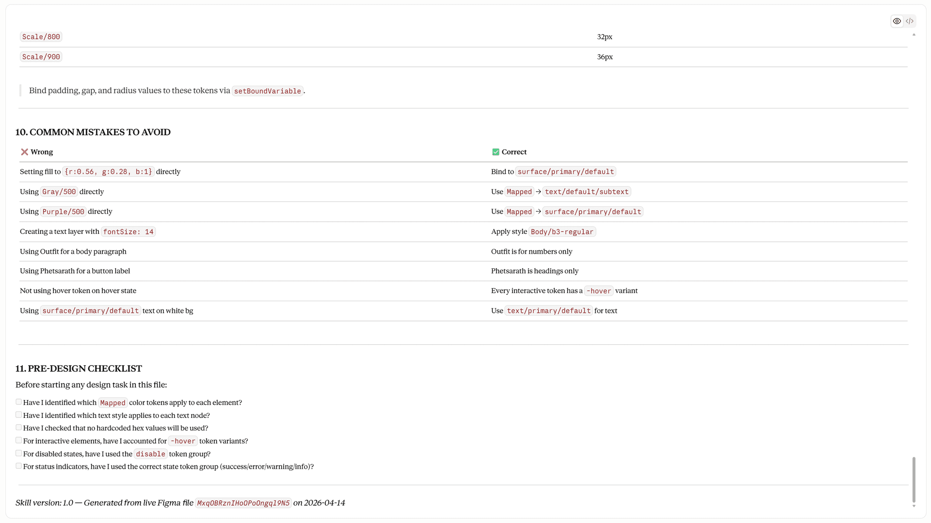 Claude's pre-design checklist and common mistakes to avoid